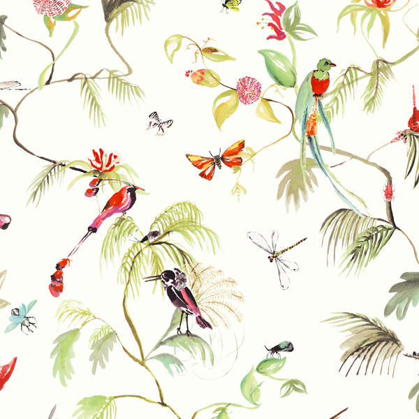 Designed for Living – wallpaper birds of paradise